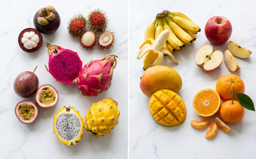 imported fruits in india and local fruits
